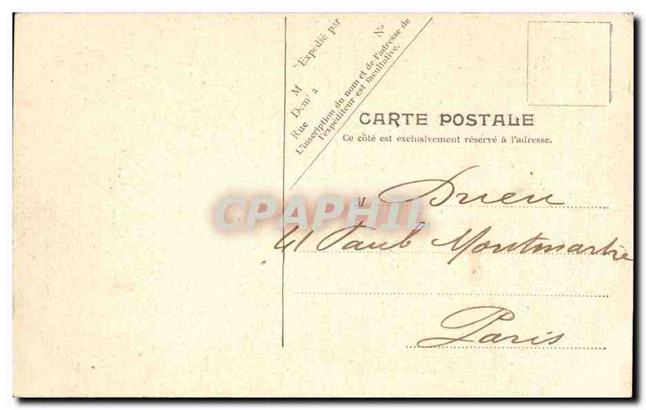 CPA Dieppe Le casino et la plage  — Verso