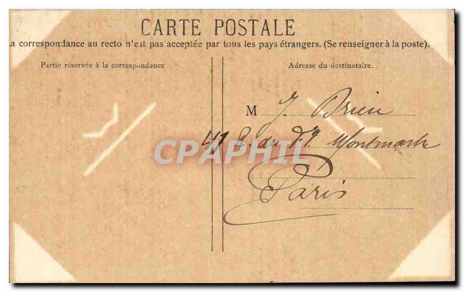 CPA Bordeaux Le grand theatre — Verso