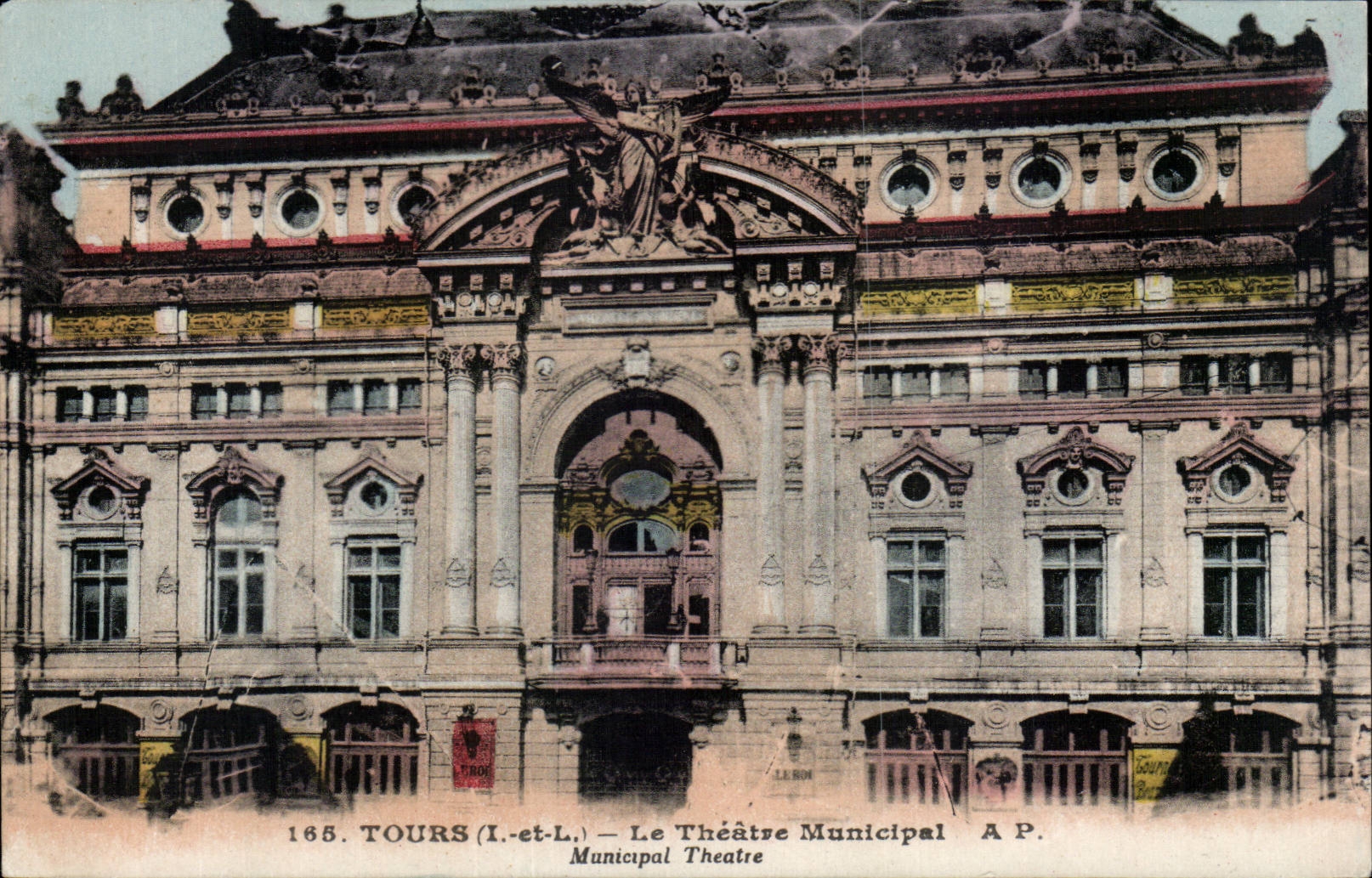 CPA Tours Le theatre municipal 