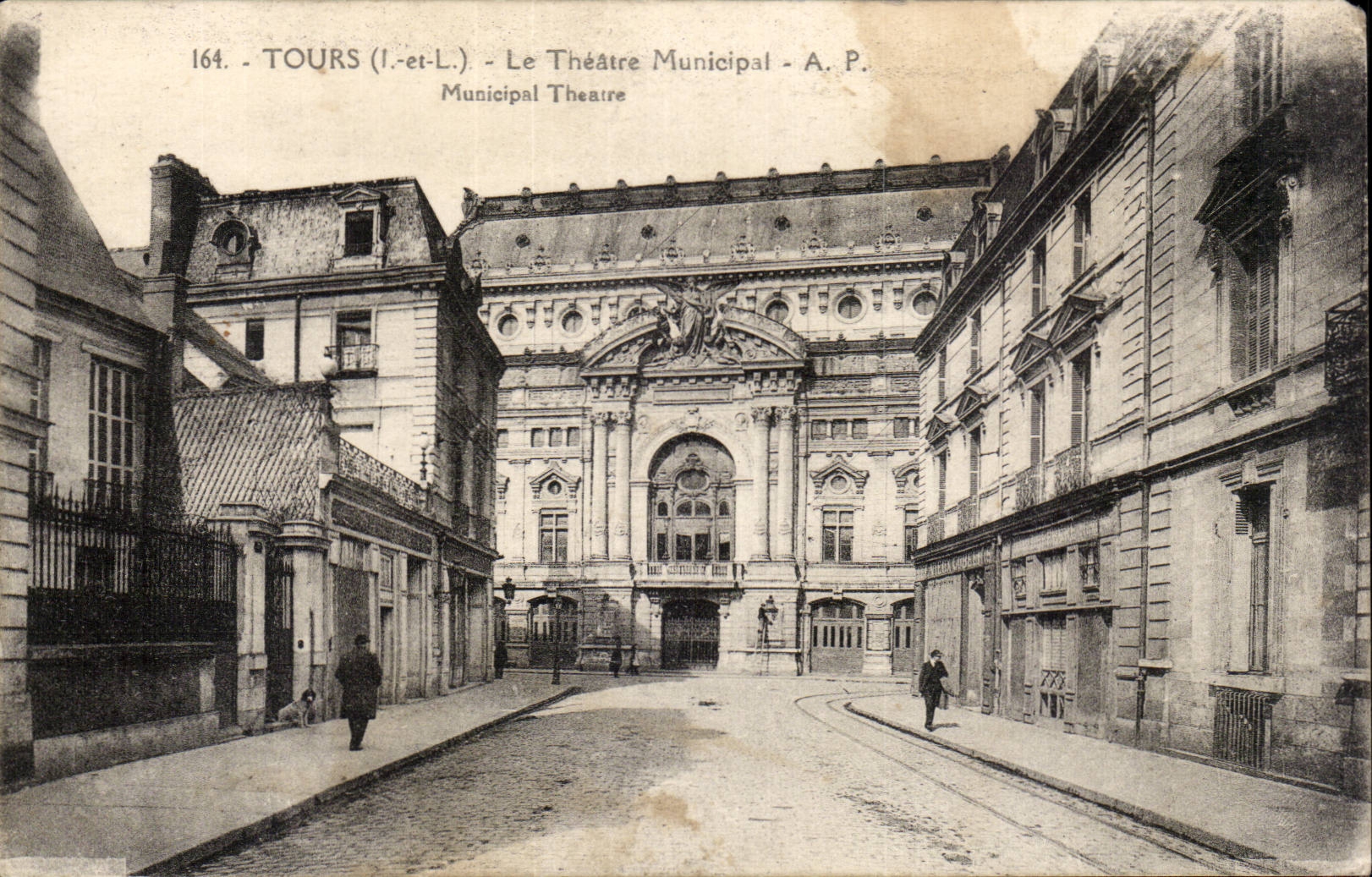 CPA Tours Le theatre municipal