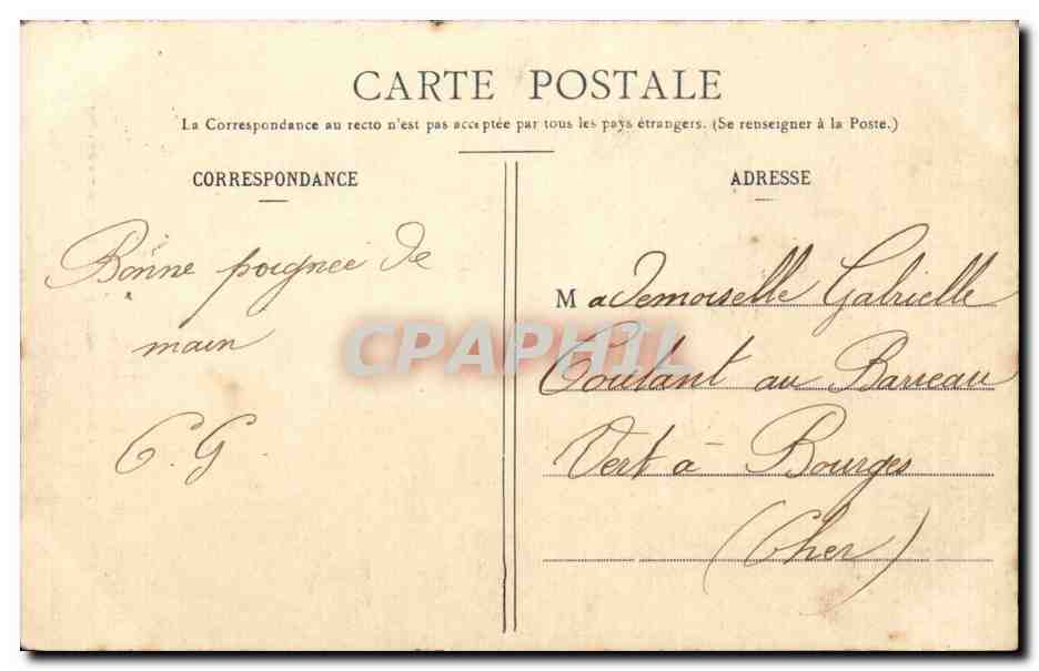 CPA Toul Monument commemoratif de la guerre de 1870 — Verso