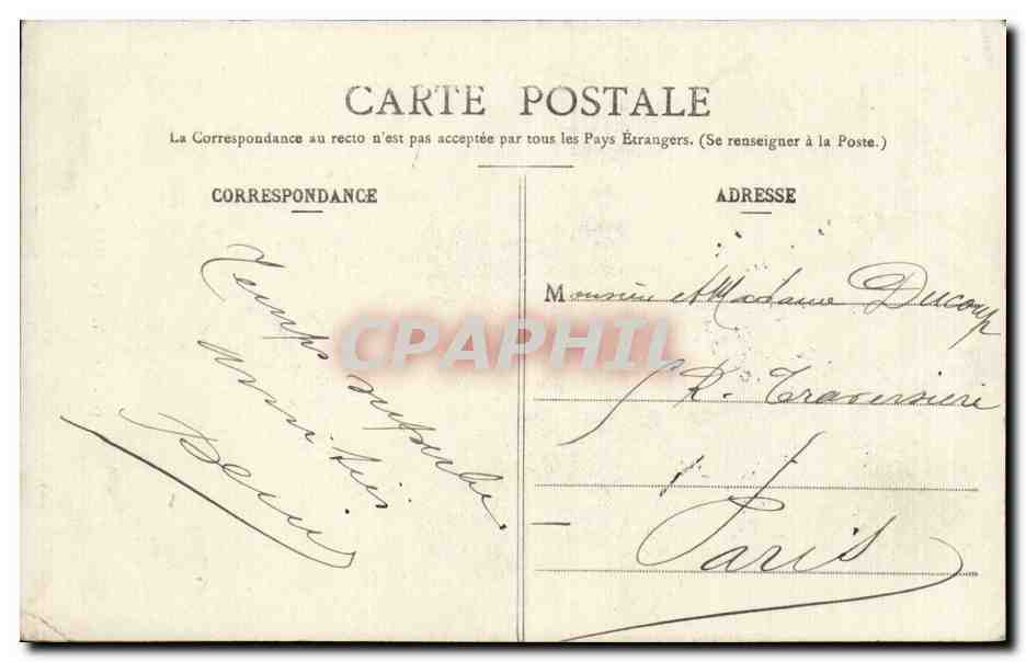 CPA Nancy La cathedrale — Verso