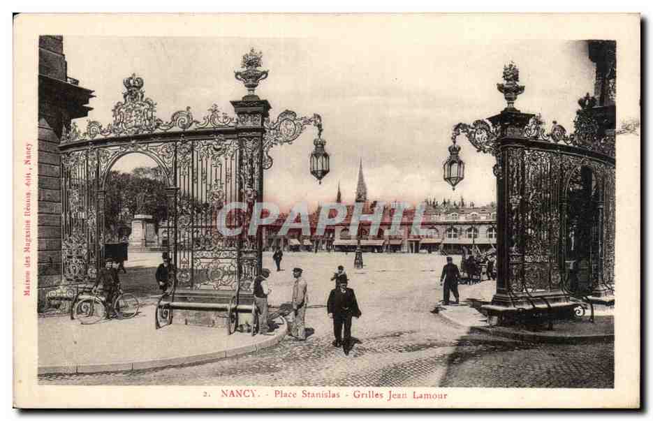 CPA Nancy Place Stanislas Grilles Jean Lamour