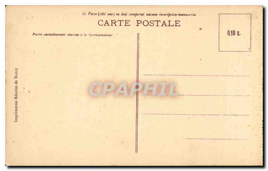CPA Nancy Place Stanislas GRilles en fer forg e par Jean Lamour  — Verso