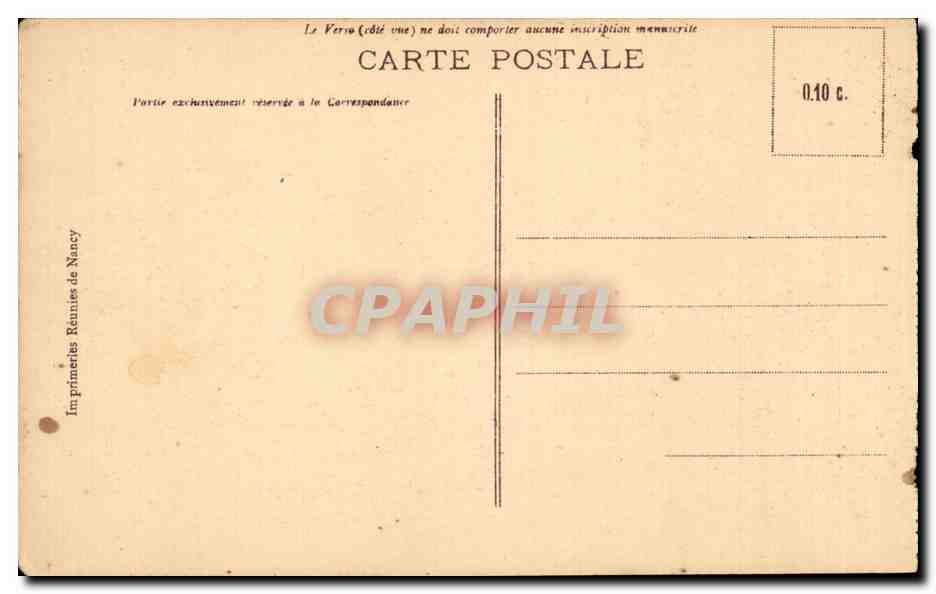 CPA Nancy Palais ducal Petite et grande porteries  — Verso