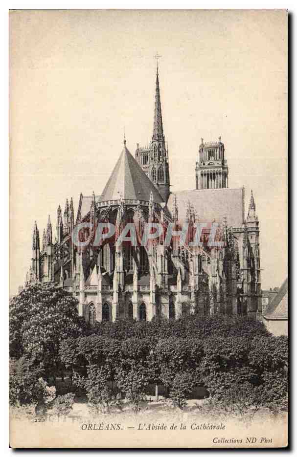 CPA Orleans L'abside de la cathedrale 