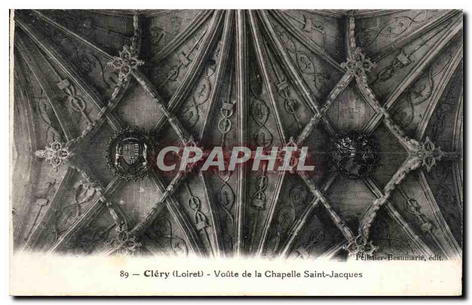 CPA Clery Voute de la chapelle Saint Jacques