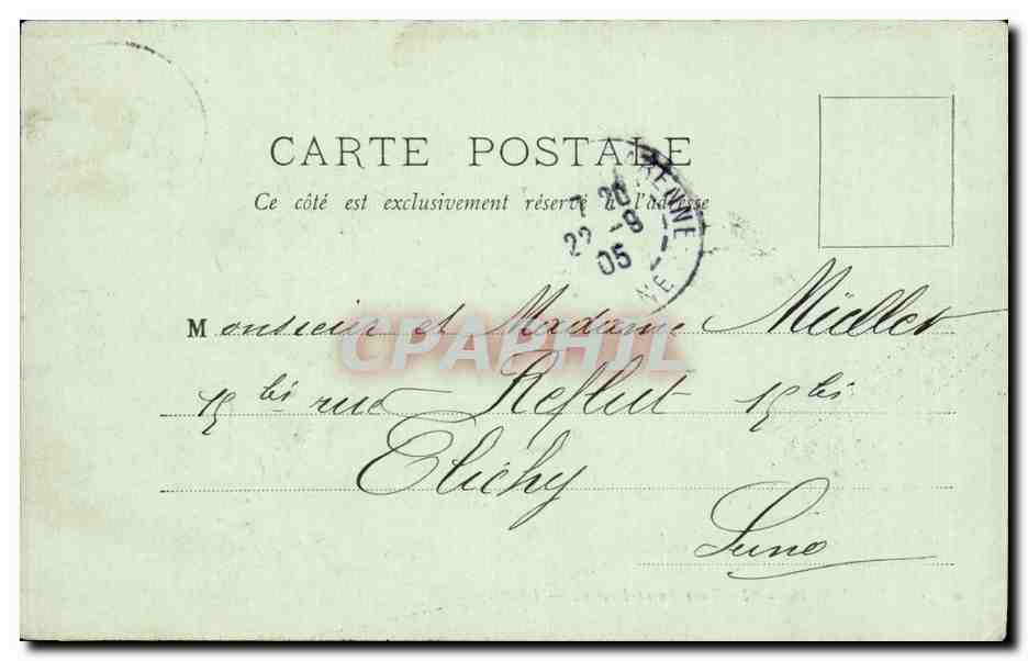 Beauvais — La Tour Saint-Lucien — L.C. Bons Souvenirs Charlotte — Verso