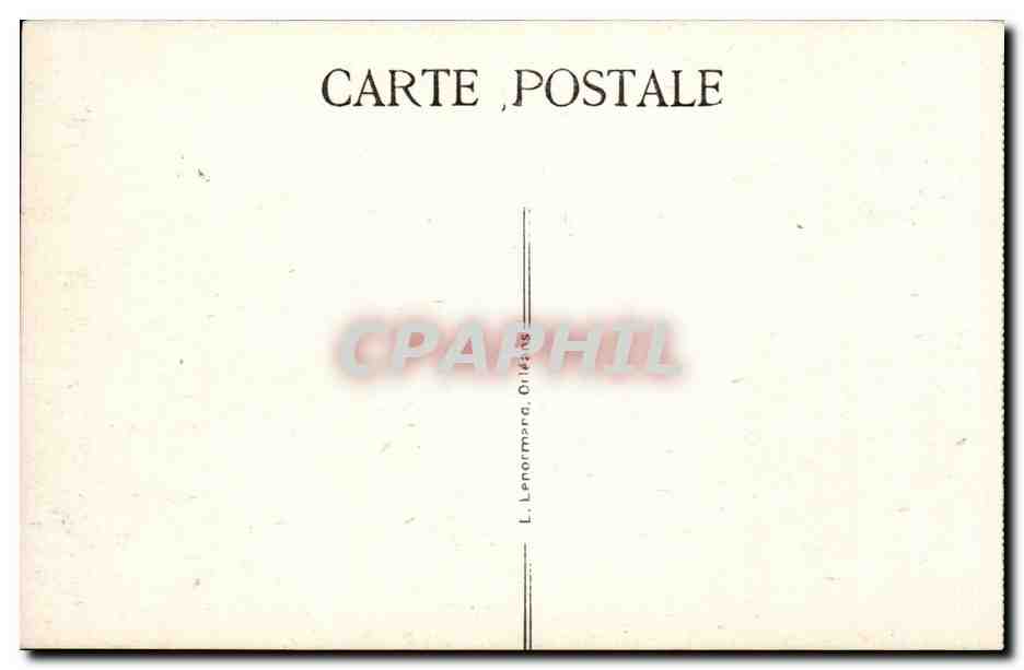 CPA Orleans La rue Jeanne d'arc — Verso