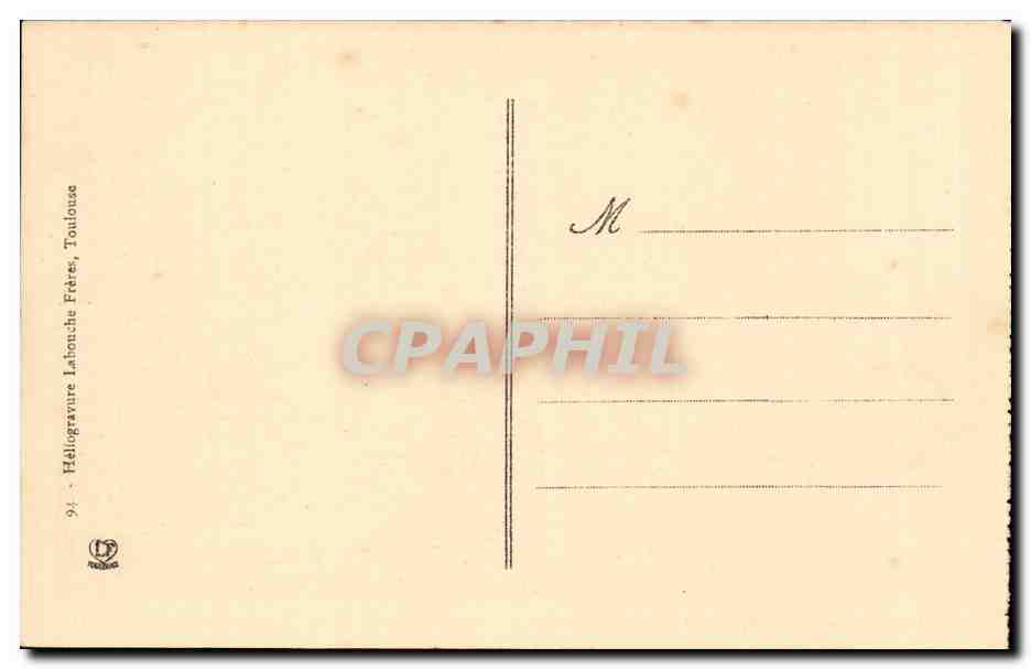 CPA Toulouse Basilique St Sernin  — Verso