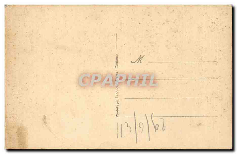 CPA Toulouse La double nef de l'eglise des Jacobins  — Verso