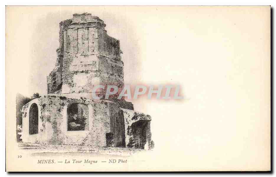 CPA Nimes la tour Magne