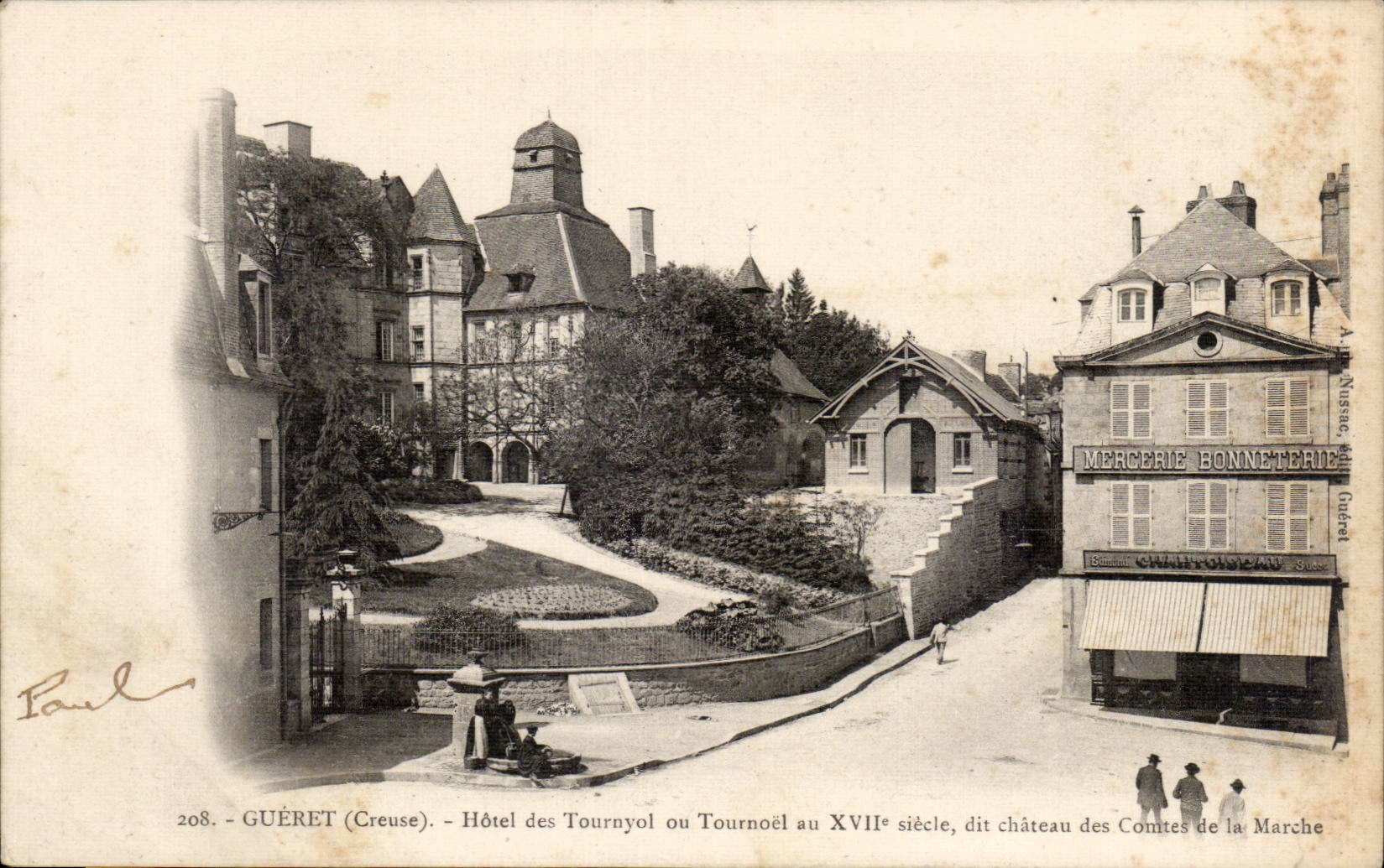 CPA Gueret Hotel des Tournyol ou Tournoel dit chateau des comtes de la Marche 
