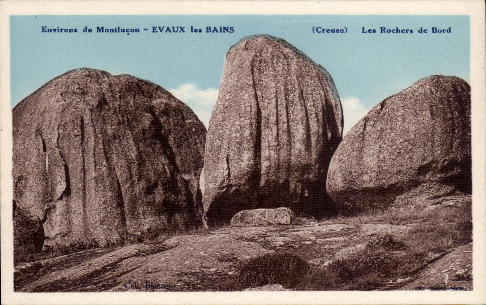Environs de Montluçon - EVAUX les BAINS (Creuse) - Les Rochers de Bord - Coll. Blondet