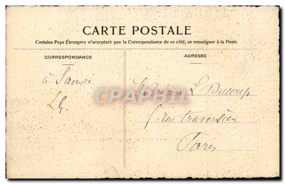 CPA Dijon Place royale et ancien palais des Ducs  — Verso