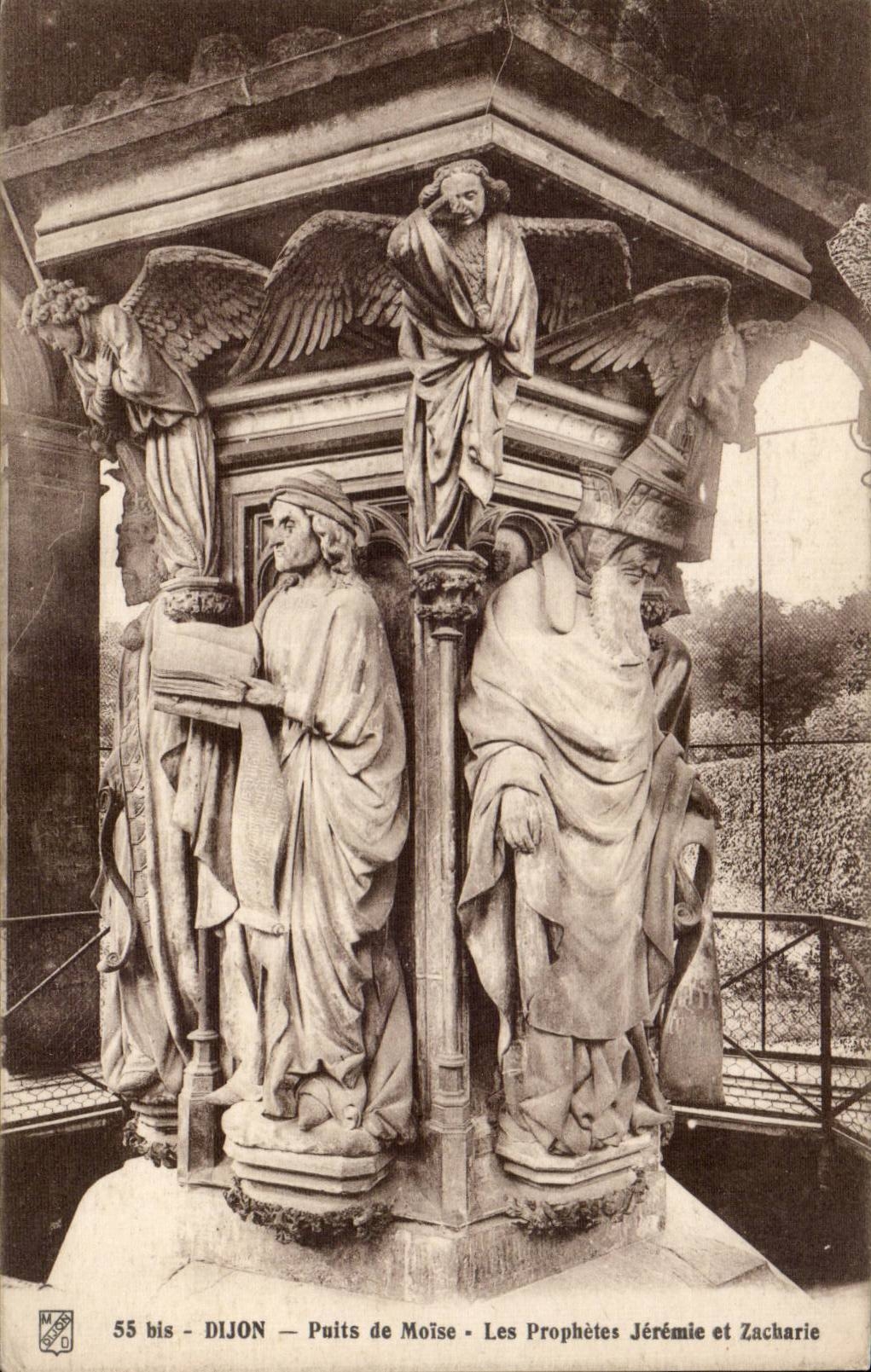 Dijon — Puits de Moïse — Les Prophètes Jérémie et Zacharie
