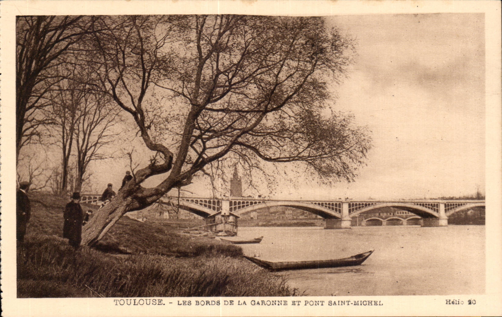 CPA Toulouse Les bords de la Garonne et pont Saint Michel