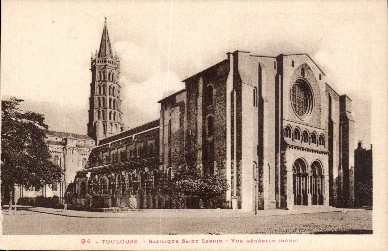 Toulouse - Basilique Saint-Sernin - Vue générale (nord) - n°94