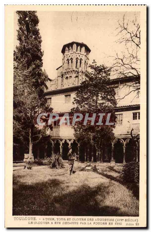 CPA Toulouse Musee Tour et cloitre des Augustins 