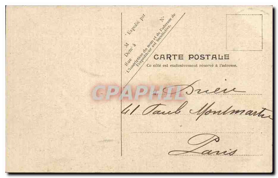 CPA Dieppe Le casino et le vieux chateau — Rückseite