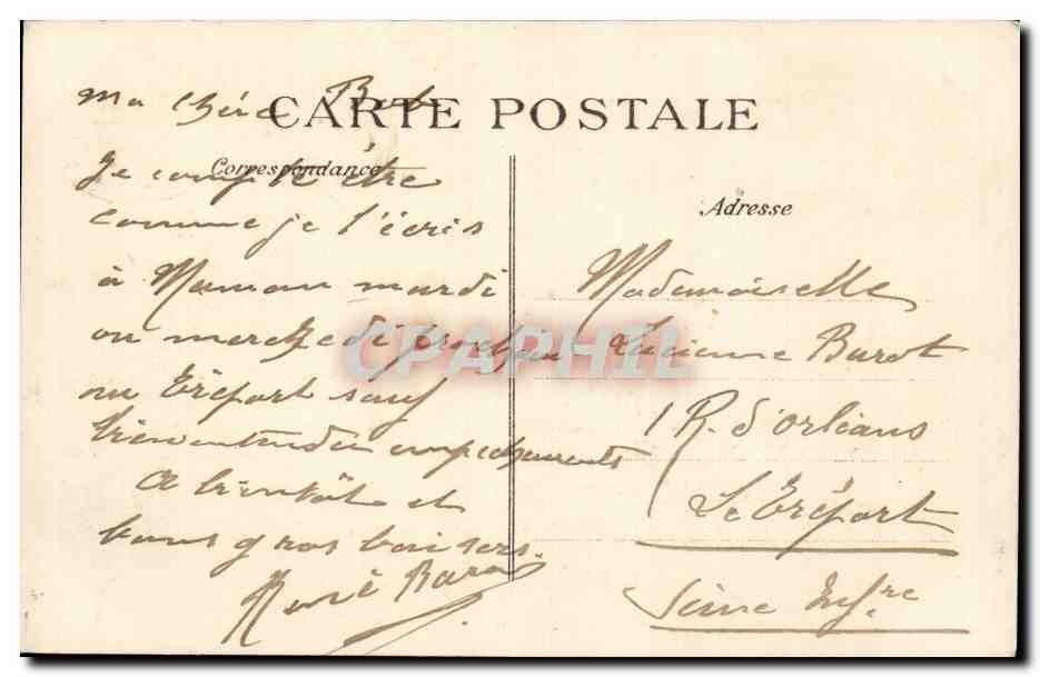 CPA Arras Hotel de ville apres le bombardement du 21 octobre 1914 — Rückseite