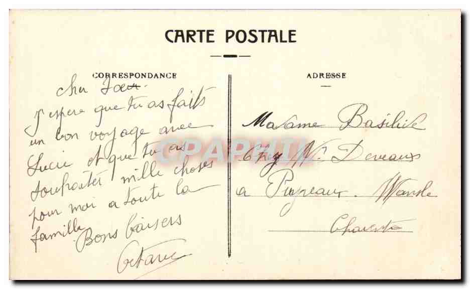 CPA Bordeaux Le parc bordelais l'entree — Verso