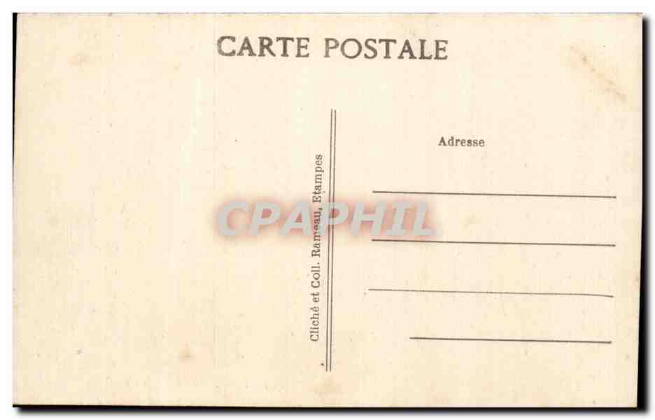 CPA Boissy la Riviere Le chemin du calvaire — Back