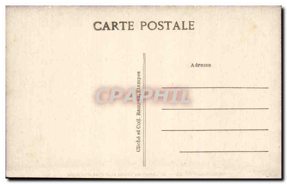 CPA Boissy la Riviere Le chemin des grottes de St Francois d Assise — Back
