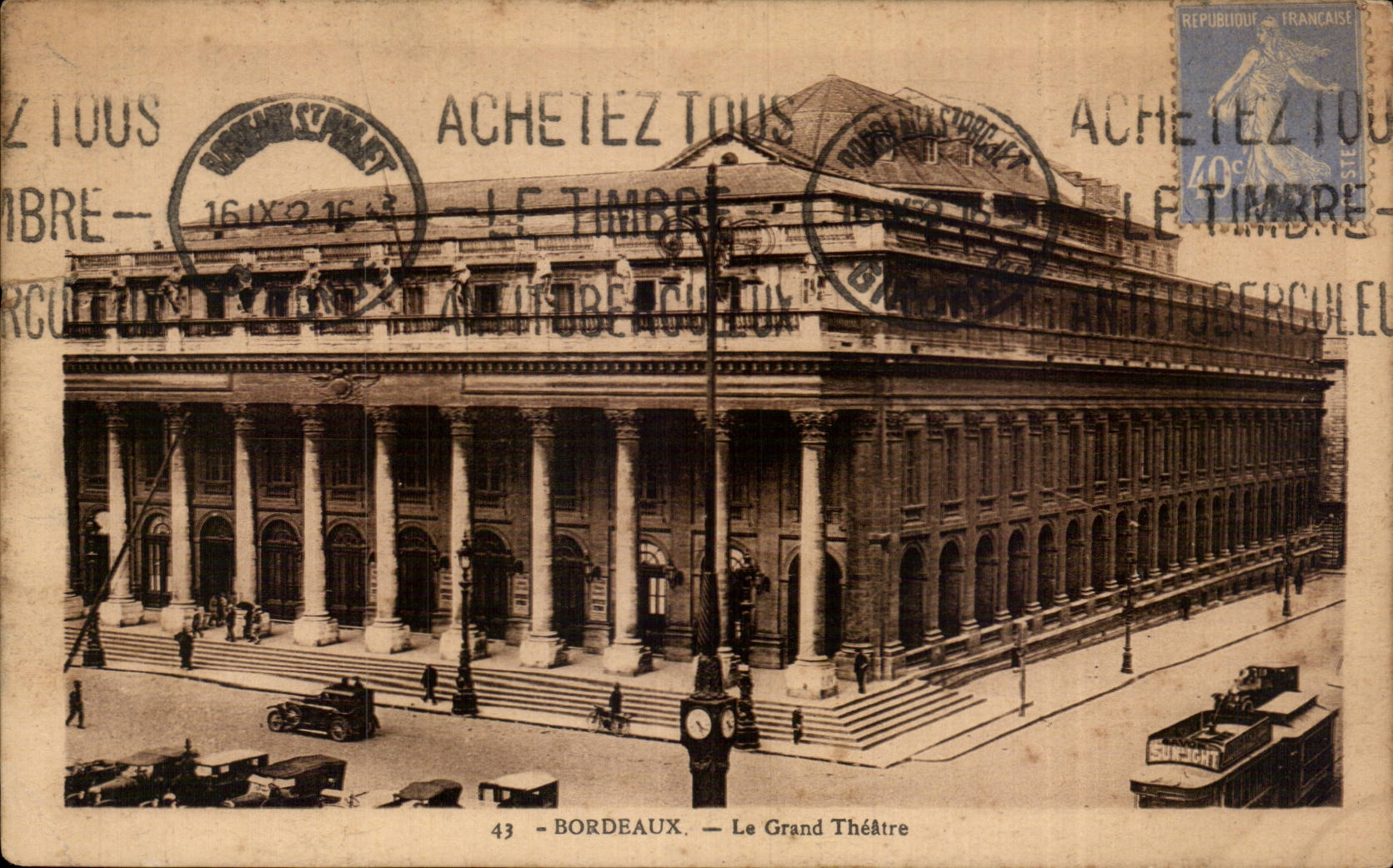 CPA Bordeaux Le grand theatre