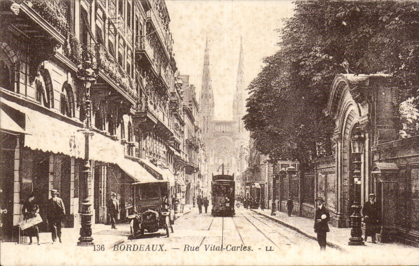 CPA Bordeaux Rue Vital Carles