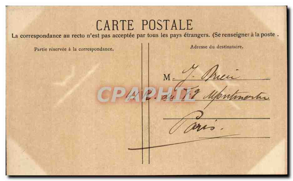 CPA Bordeaux Les colonnes rostrales — Verso