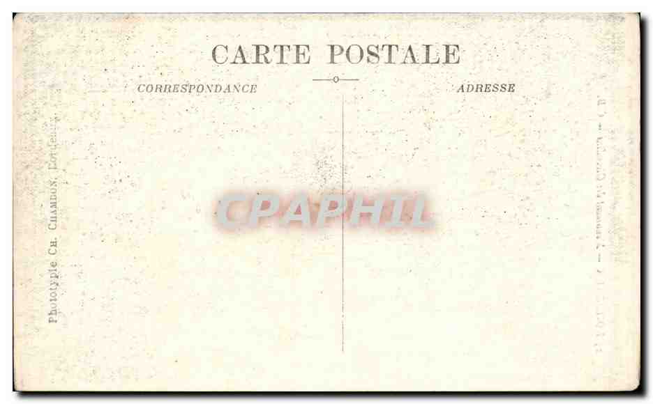 CPA Bordeaux Monument des Girondins — Verso