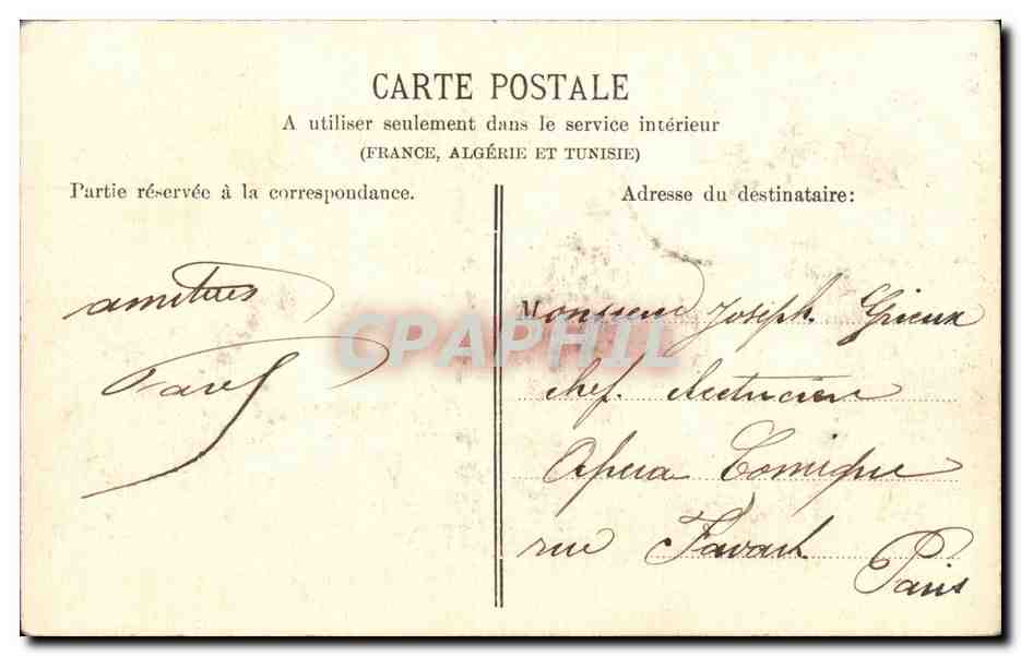 CPA Le Mans Bords de l Huisne — Rückseite