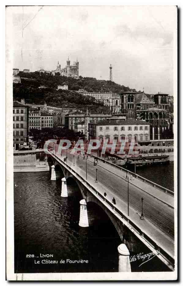 CPSM Lyon le coteau de Fourviere 