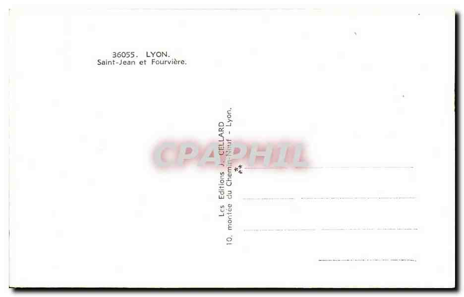 CPSM Lyon Saint Jean et Fourviere  — Verso