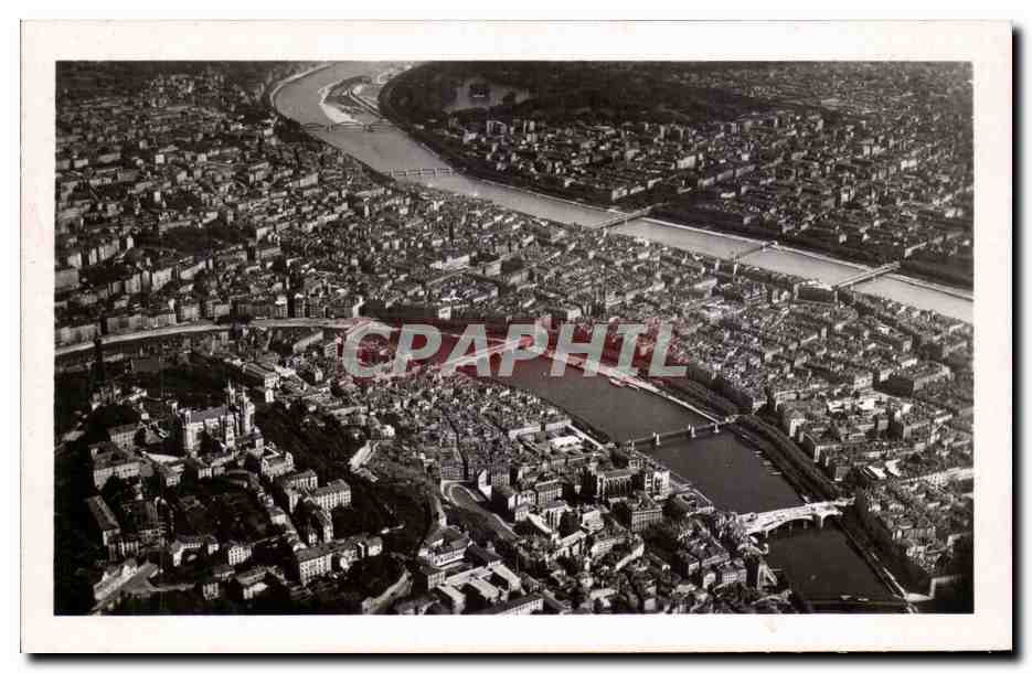 CPSM Lyon Vue aerienne