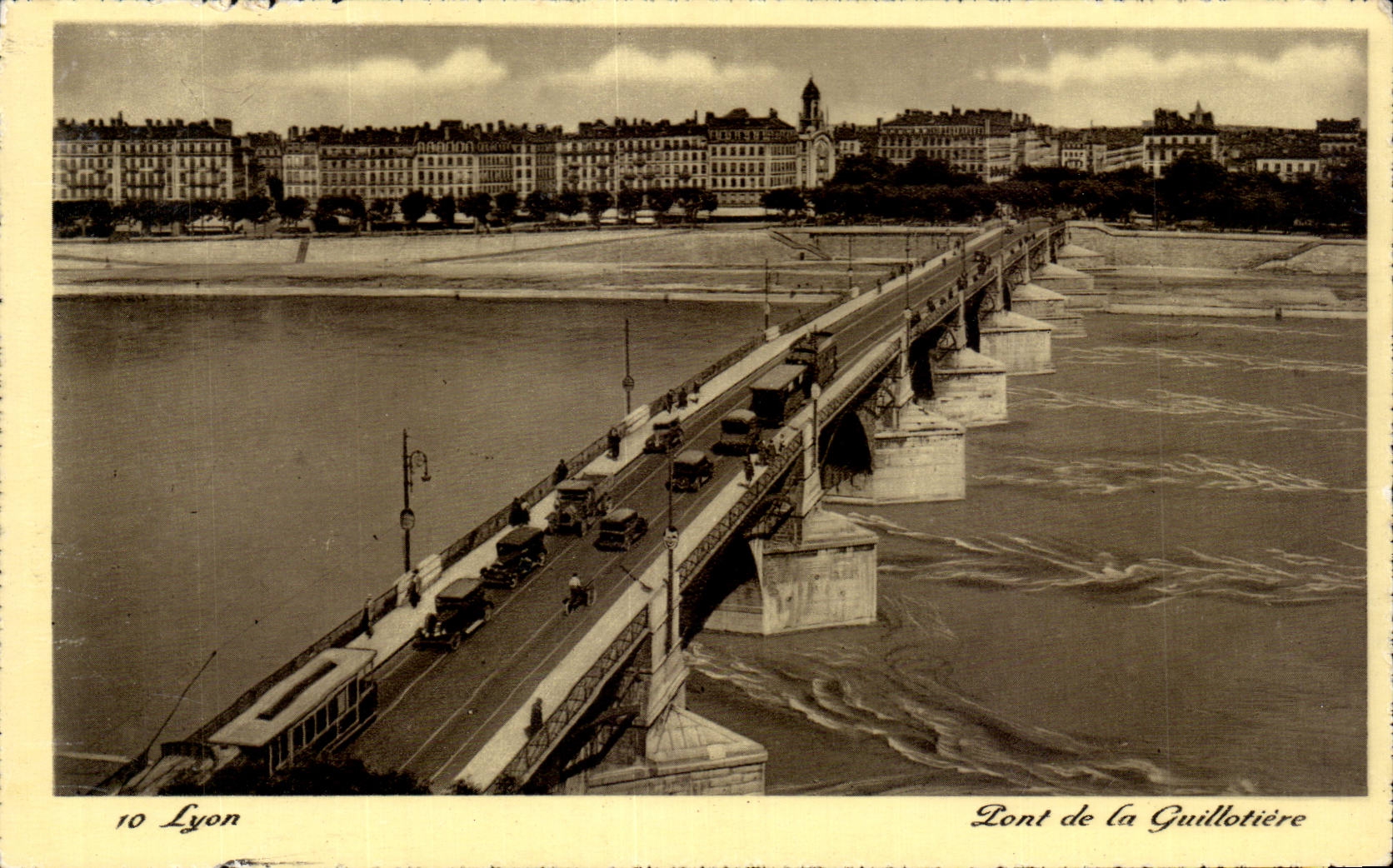 Pont de la Guillotière — Lyon — éditeur C. A. éditions des Arts mécaniques