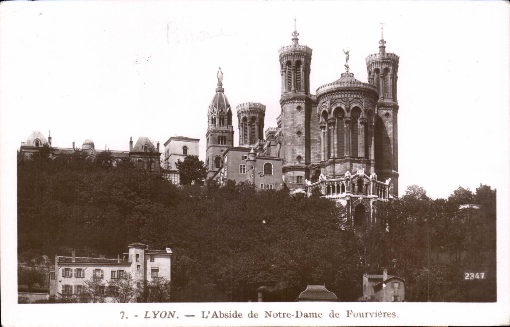 LYON — L'Abside de Notre-Dame de Fourvières — Marque ROSE, n°2347
