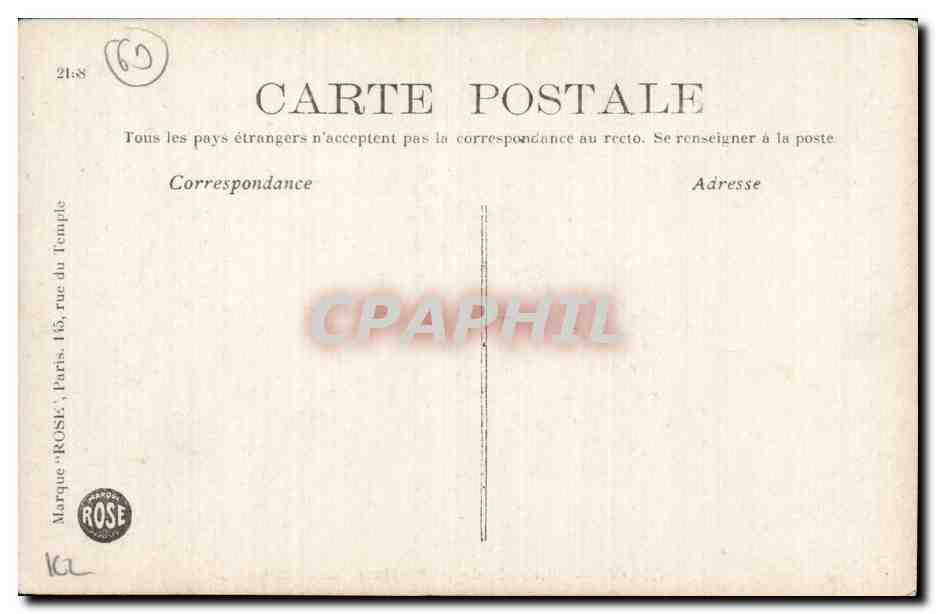 LYON — L'Abside de Notre-Dame de Fourvières — Marque ROSE, n°2347 — Verso