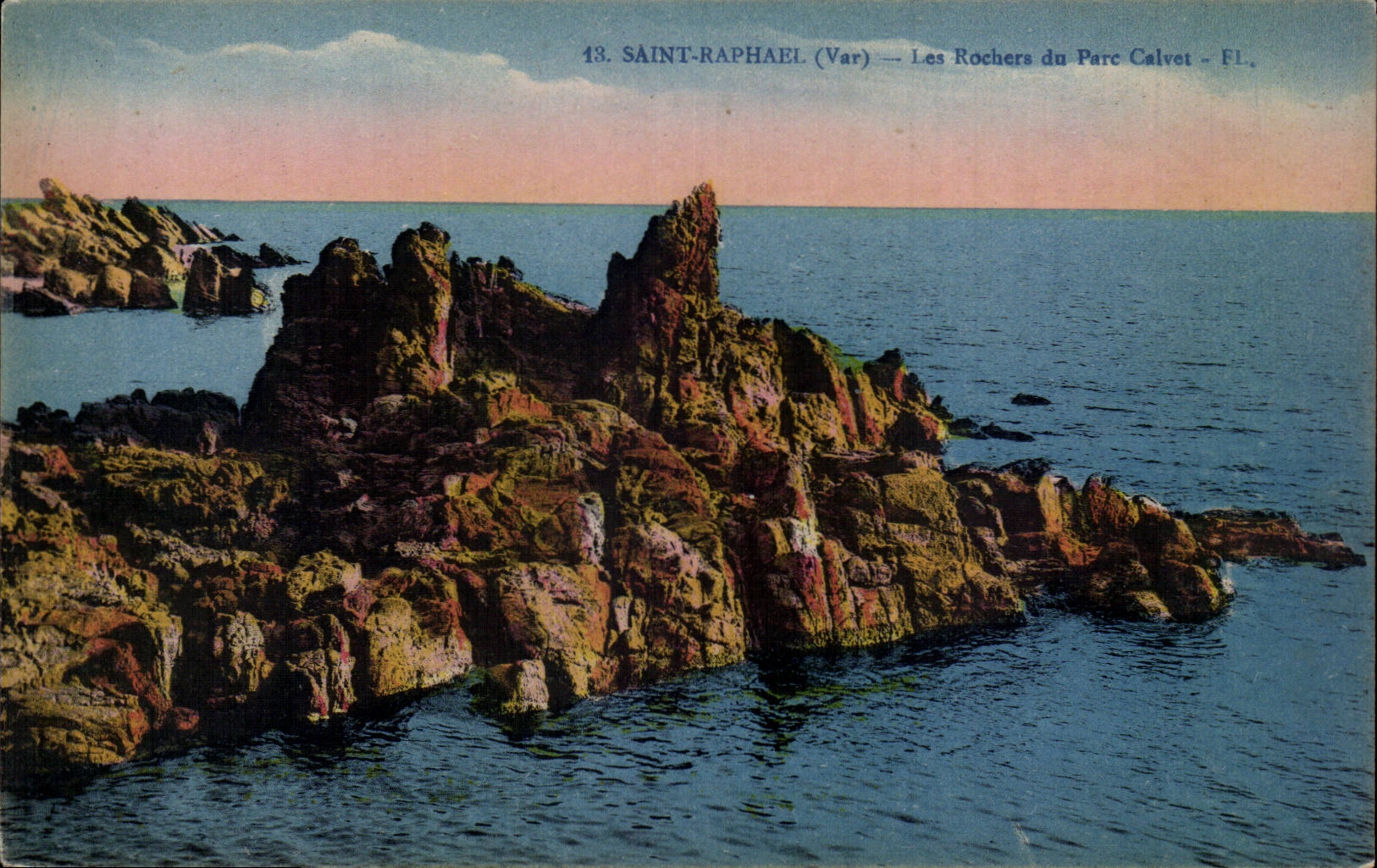 CPA Saint Raphael Les rochers du parc Calvet