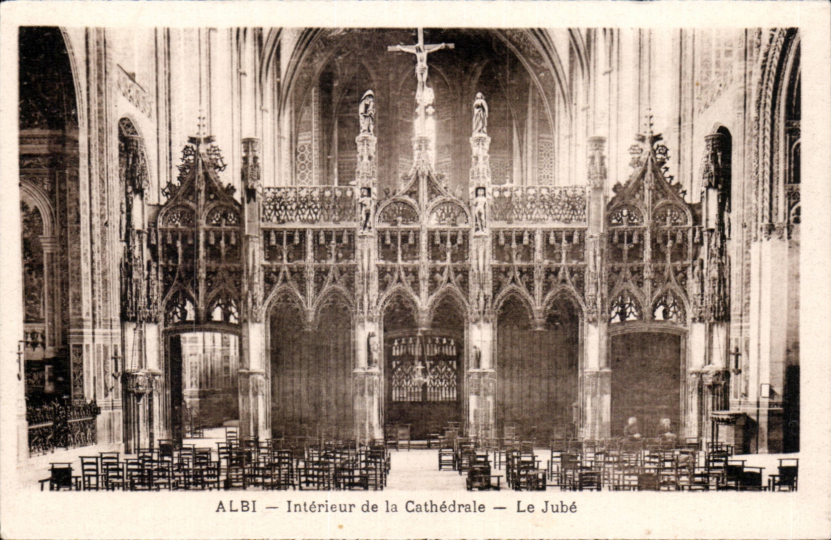 CPA Albi Cathedrale Ste Cecile Interieur Le jube