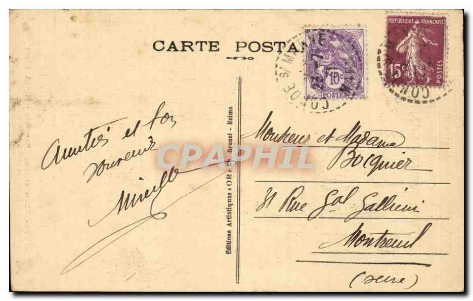 CPA Pres Chalons sur Marne Notre Dame de l Epine Les fleches — Back