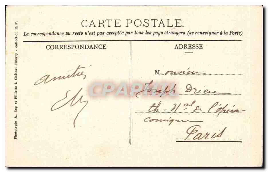 CPA Chalons sur Marne La cathedrale  — Rückseite