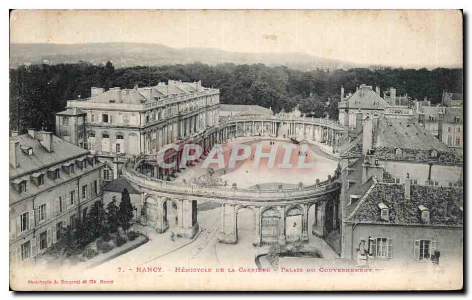 CPA Nancy Hemicycle de la carriere Palais du gouvernement