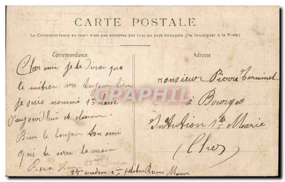 CPA Reims Caves Pommery Le triomphe de Bacchus  — Verso