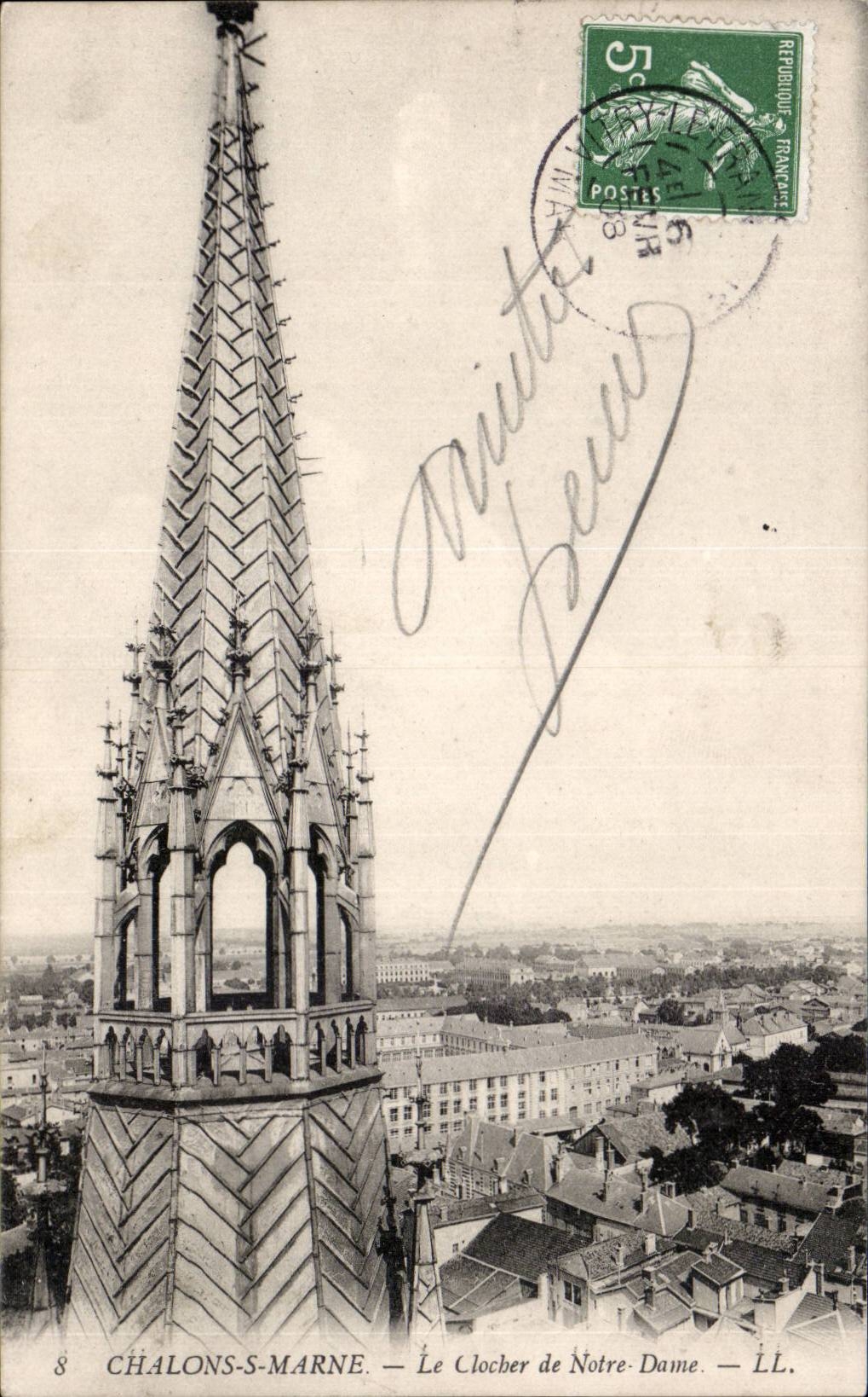 Châlons-sur-Marne — Le Clocher de Notre-Dame — LL.