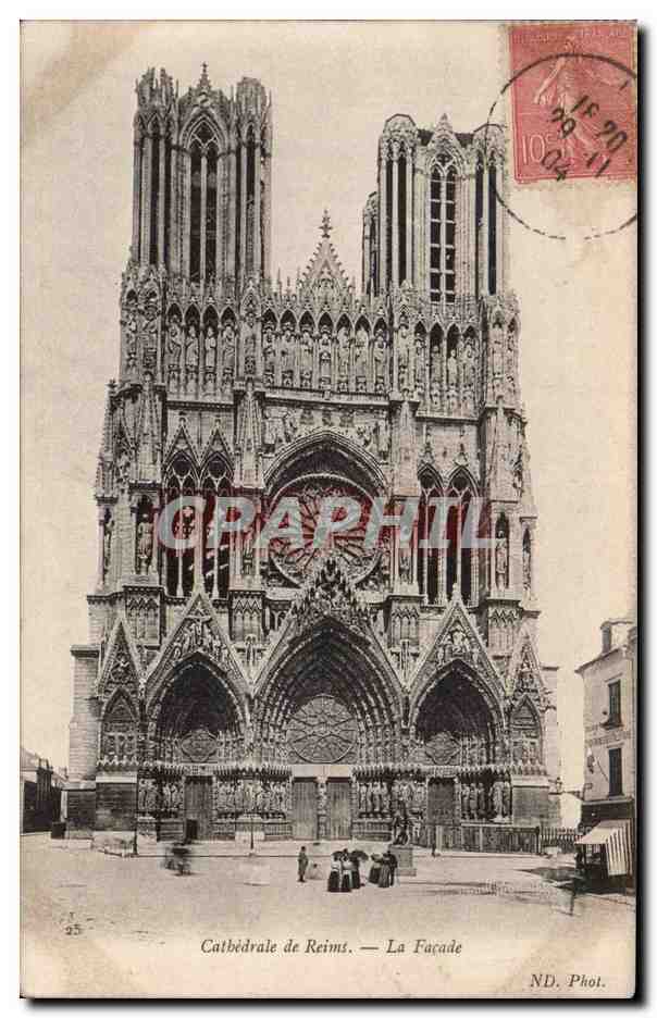 Cathédrale de Reims — La Façade — ND. Phot.