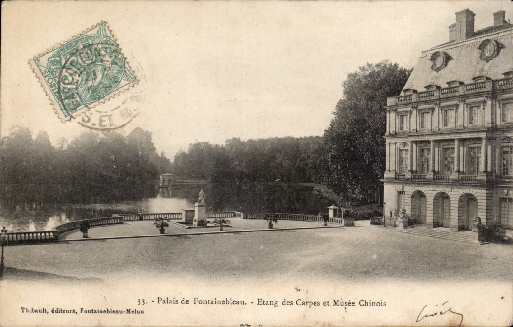 Paleis van Fontainebleau — Poel van de Karpers en Chinees Museum — Thibault, uitgever, Fontainebleau-Melun, n°33
