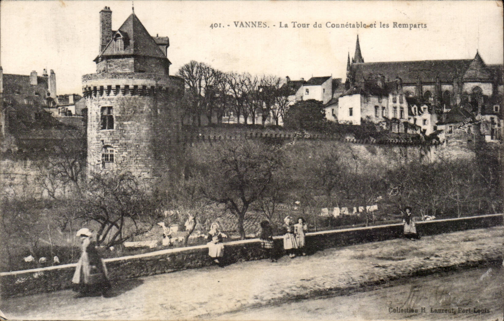 VANNES - Die Turm des Connétable und die Mauern — Sammlung H. Laurent, Port-Louis, Nr. 401