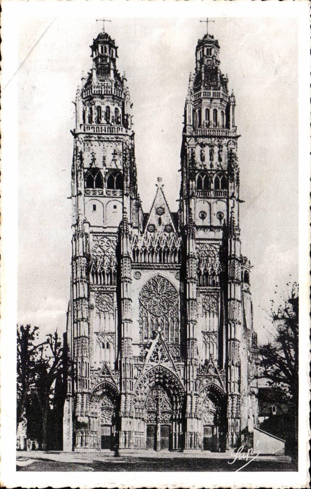 CPA Tours Cathedrale Saint Gatien 